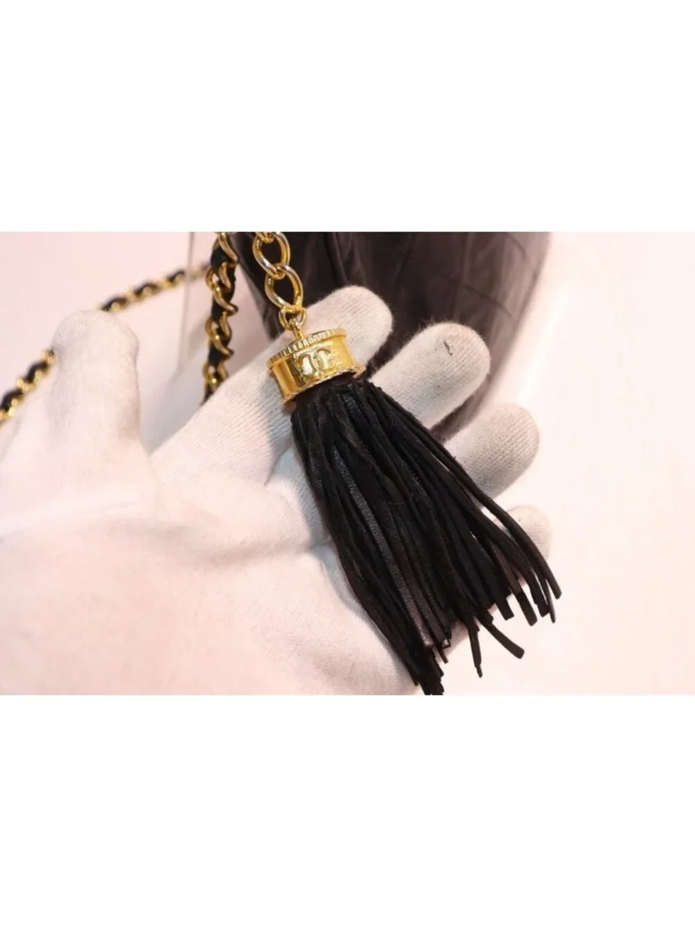 Chanel Quilted Lambskin Chain Shoulder Bag